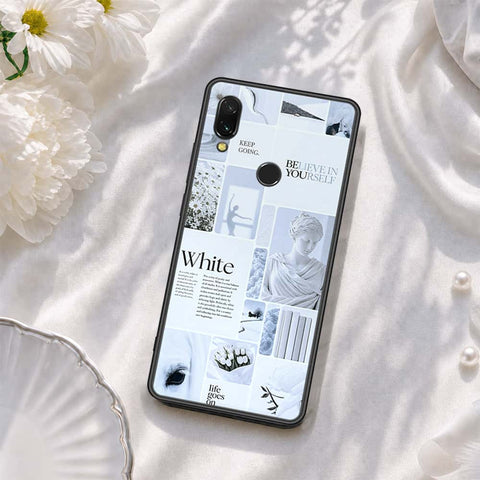 Xiaomi Redmi 7 Cover - ONation Aesthetic Collage Series - HQ Ultra Shine Premium Infinity Glass Soft Silicon Borders Case