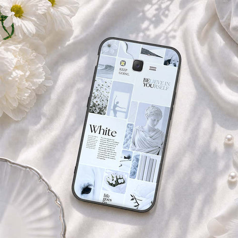 Samsung Galaxy J7 2015 Cover - ONation Aesthetic Collage Series - HQ Ultra Shine Premium Infinity Glass Soft Silicon Borders Case