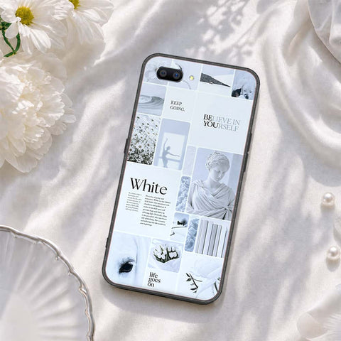 Oppo A12e Cover - ONation Aesthetic Collage Series - HQ Ultra Shine Premium Infinity Glass Soft Silicon Borders Case