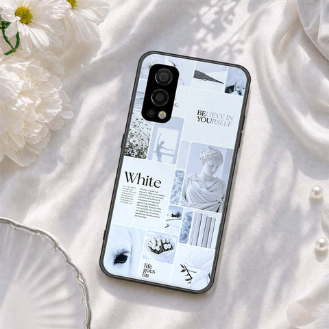 OnePlus Nord 2 Cover - ONation Aesthetic Collage Series - HQ Ultra Shine Premium Infinity Glass Soft Silicon Borders Case