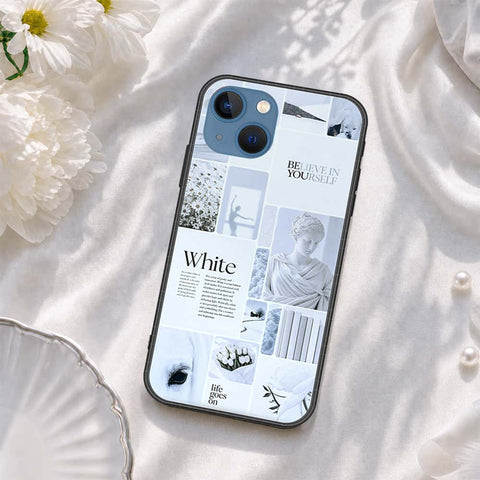 iPhone 13 Cover - ONation Aesthetic Collage Series - HQ Ultra Shine Premium Infinity Glass Soft Silicon Borders Case