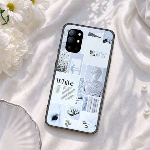 OnePlus 9R Cover - ONation Aesthetic Collage Series - HQ Ultra Shine Premium Infinity Glass Soft Silicon Borders Case