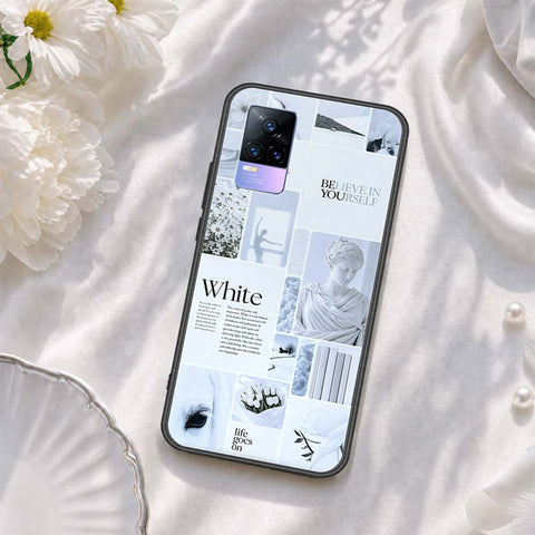 Vivo Y73 Cover - ONation Aesthetic Collage Series - HQ Ultra Shine Premium Infinity Glass Soft Silicon Borders Case