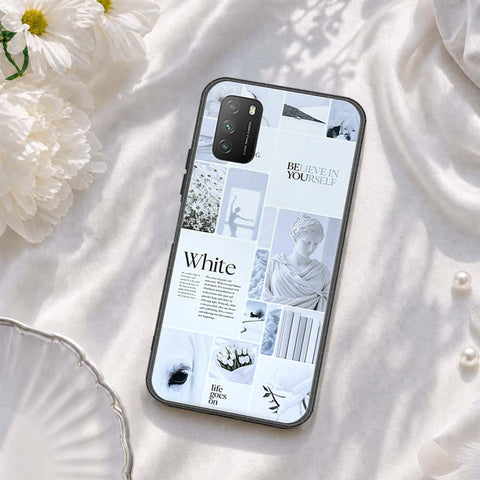 Xiaomi Poco M3 Cover - ONation Aesthetic Collage Series - HQ Ultra Shine Premium Infinity Glass Soft Silicon Borders Case