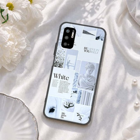 Xiaomi Redmi Note 10 5G Cover - ONation Aesthetic Collage Series - HQ Ultra Shine Premium Infinity Glass Soft Silicon Borders Case