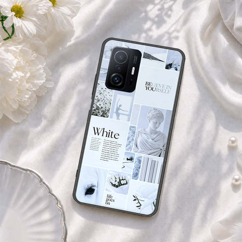 Xiaomi 11T Pro Cover - ONation Aesthetic Collage Series - HQ Ultra Shine Premium Infinity Glass Soft Silicon Borders Case