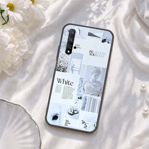Honor 20 Cover - ONation Aesthetic Collage Series - HQ Ultra Shine Premium Infinity Glass Soft Silicon Borders Case