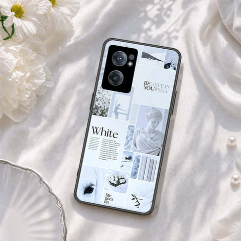 OnePlus Nord CE 2 5G Cover - ONation Aesthetic Collage Series - HQ Ultra Shine Premium Infinity Glass Soft Silicon Borders Case