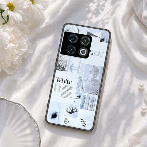 OnePlus 10 Pro Cover - ONation Aesthetic Collage Series - HQ Ultra Shine Premium Infinity Glass Soft Silicon Borders Case