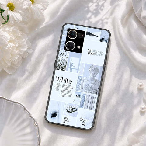 Oppo Reno 7 4G Cover - ONation Aesthetic Collage Series - HQ Ultra Shine Premium Infinity Glass Soft Silicon Borders Case