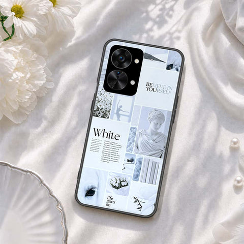 OnePlus Nord 2T Cover - ONation Aesthetic Collage Series - HQ Ultra Shine Premium Infinity Glass Soft Silicon Borders Case