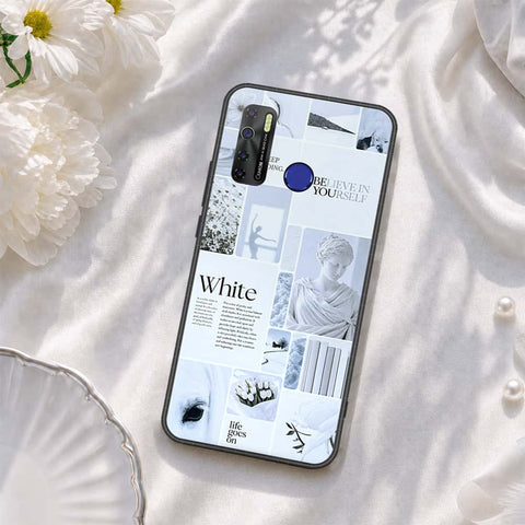 Tecno Camon 15 Cover - ONation Aesthetic Collage Series - HQ Ultra Shine Premium Infinity Glass Soft Silicon Borders Case