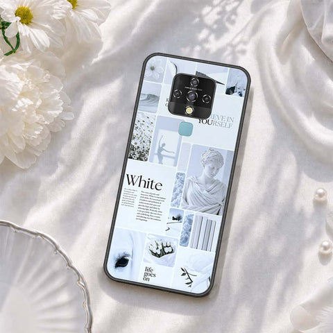 Tecno Camon 16 Pro Cover - ONation Aesthetic Collage Series - HQ Ultra Shine Premium Infinity Glass Soft Silicon Borders Case