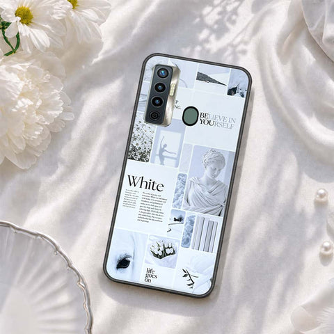 Tecno Camon 17 Cover - ONation Aesthetic Collage Series - HQ Ultra Shine Premium Infinity Glass Soft Silicon Borders Case