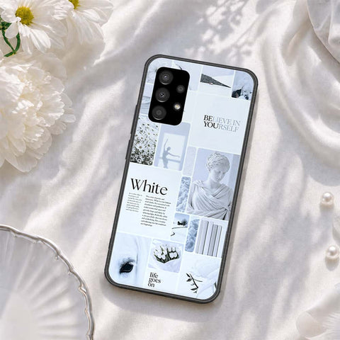 Samsung Galaxy A33 5G Cover - ONation Aesthetic Collage Series - HQ Ultra Shine Premium Infinity Glass Soft Silicon Borders Case
