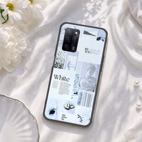 Oppo A55s Cover - ONation Aesthetic Collage Series - HQ Ultra Shine Premium Infinity Glass Soft Silicon Borders Case