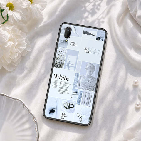 Vivo V11 Pro Cover - ONation Aesthetic Collage Series - HQ Ultra Shine Premium Infinity Glass Soft Silicon Borders Case
