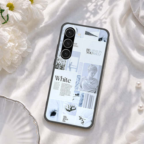 Samsung Galaxy S23 Plus 5G Cover - ONation Aesthetic Collage Series - HQ Ultra Shine Premium Infinity Glass Soft Silicon Borders Case