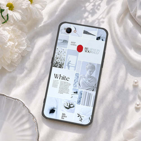 Oppo F7 Cover - ONation Aesthetic Collage Series - HQ Ultra Shine Premium Infinity Glass Soft Silicon Borders Case