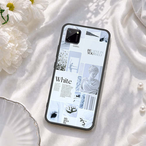 Realme C11 Cover - ONation Aesthetic Collage Series - HQ Ultra Shine Premium Infinity Glass Soft Silicon Borders Case