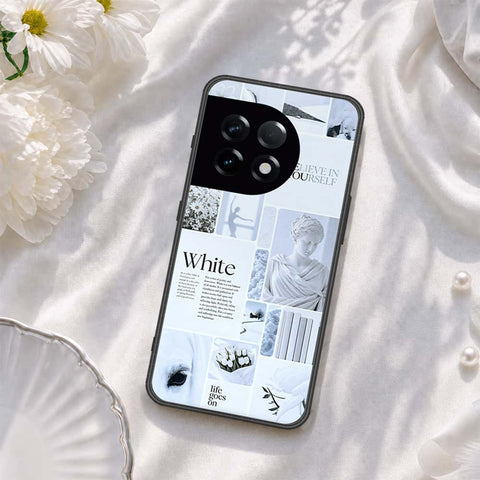 OnePlus Ace 2 Cover - ONation Aesthetic Collage Series - HQ Ultra Shine Premium Infinity Glass Soft Silicon Borders Case