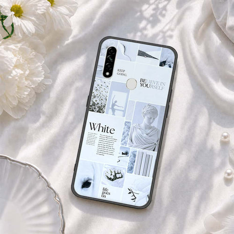 Oppo A31 Cover - ONation Aesthetic Collage Series - HQ Ultra Shine Premium Infinity Glass Soft Silicon Borders Case