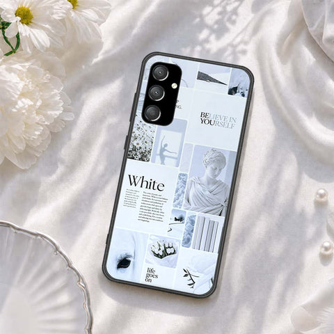 Samsung Galaxy A24 4G Cover - ONation Aesthetic Collage Series - HQ Ultra Shine Premium Infinity Glass Soft Silicon Borders Case