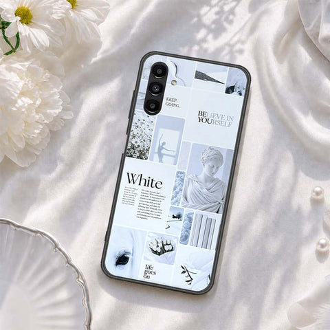 Samsung Galaxy A04s Cover - ONation Aesthetic Collage Series - HQ Ultra Shine Premium Infinity Glass Soft Silicon Borders Case
