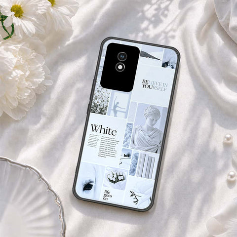 Vivo Y02 Cover - ONation Aesthetic Collage Series - HQ Ultra Shine Premium Infinity Glass Soft Silicon Borders Case