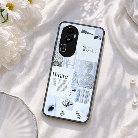 Oppo Reno 10 Pro Plus Cover - ONation Aesthetic Collage Series - HQ Ultra Shine Premium Infinity Glass Soft Silicon Borders Case
