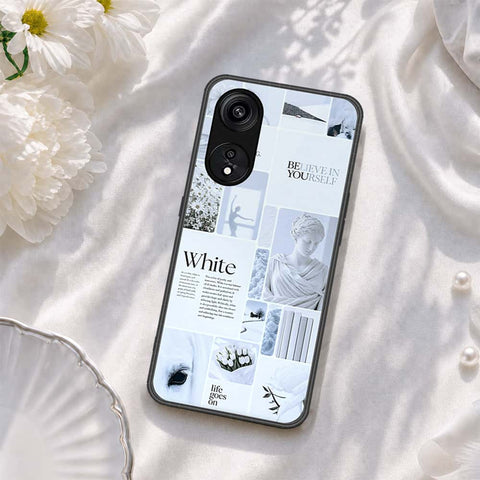 Oppo Reno 8T 5G Cover - ONation Aesthetic Collage Series - HQ Ultra Shine Premium Infinity Glass Soft Silicon Borders Case