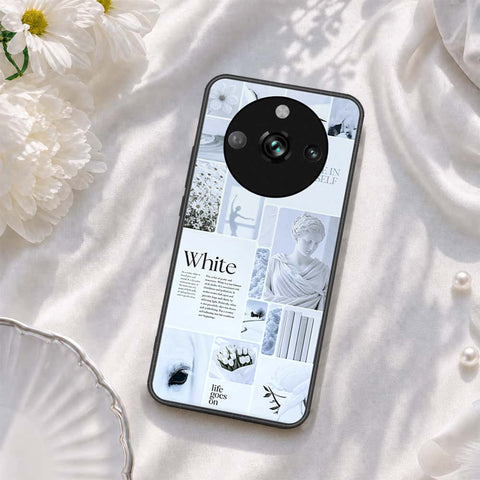 Realme 11 Pro Cover - ONation Aesthetic Collage Series - HQ Ultra Shine Premium Infinity Glass Soft Silicon Borders Case