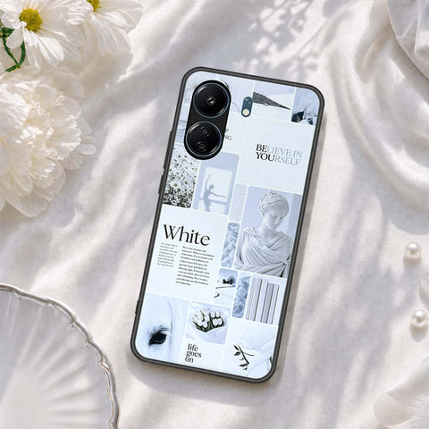 Xiaomi Poco C65 Cover - ONation Aesthetic Collage Series - HQ Ultra Shine Premium Infinity Glass Soft Silicon Borders Case