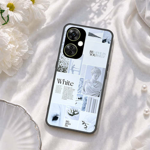 OnePlus Nord CE3 Lite Cover - ONation Aesthetic Collage Series - HQ Ultra Shine Premium Infinity Glass Soft Silicon Borders Case