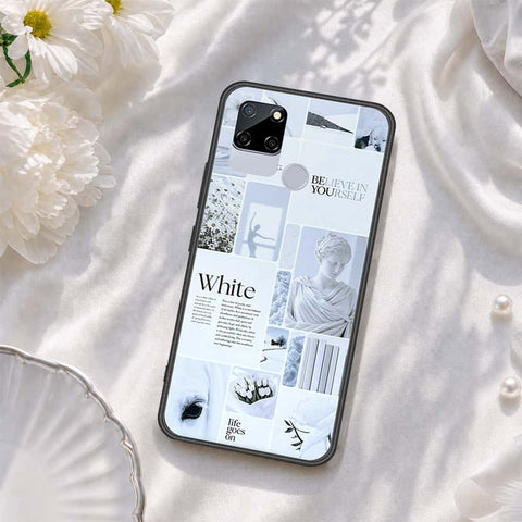 Realme C12 Cover - ONation Aesthetic Collage Series - HQ Ultra Shine Premium Infinity Glass Soft Silicon Borders Case