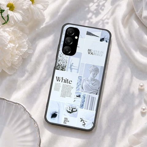 Samsung Galaxy M14 4G Cover - ONation Aesthetic Collage Series - HQ Ultra Shine Premium Infinity Glass Soft Silicon Borders Case