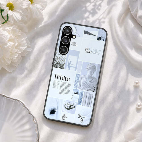 Samsung Galaxy S23 FE Cover - ONation Aesthetic Collage Series - HQ Ultra Shine Premium Infinity Glass Soft Silicon Borders Case