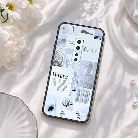 Vivo V17 Pro Cover - ONation Aesthetic Collage Series - HQ Ultra Shine Premium Infinity Glass Soft Silicon Borders Case