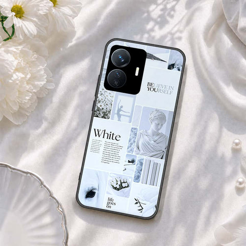 Vivo Y77e Cover - ONation Aesthetic Collage Series - HQ Ultra Shine Premium Infinity Glass Soft Silicon Borders Case