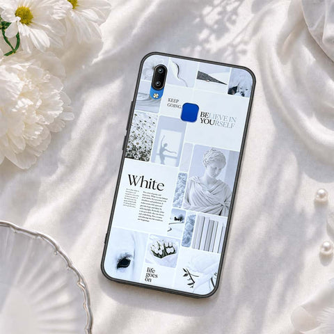 Vivo Y91i Cover - ONation Aesthetic Collage Series - HQ Ultra Shine Premium Infinity Glass Soft Silicon Borders Case
