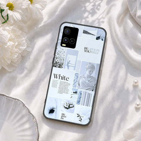 Vivo Y32 Cover - ONation Aesthetic Collage Series - HQ Ultra Shine Premium Infinity Glass Soft Silicon Borders Case