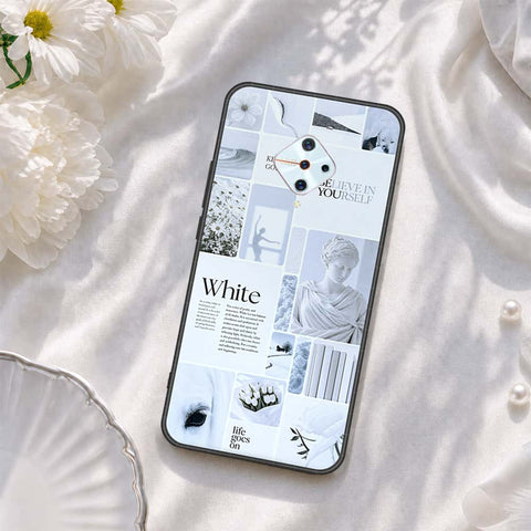 Vivo Y9s Cover - ONation Aesthetic Collage Series - HQ Ultra Shine Premium Infinity Glass Soft Silicon Borders Case