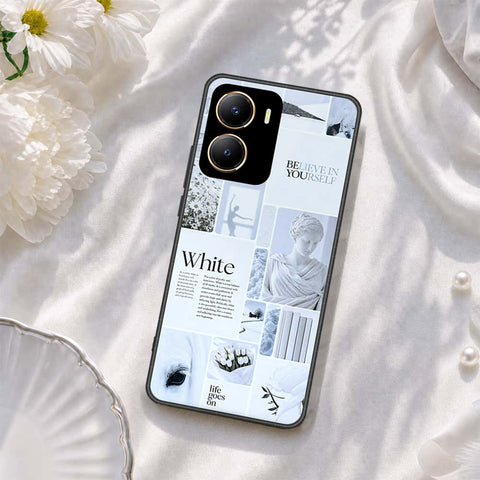 Vivo Y16 Cover - ONation Aesthetic Collage Series - HQ Ultra Shine Premium Infinity Glass Soft Silicon Borders Case