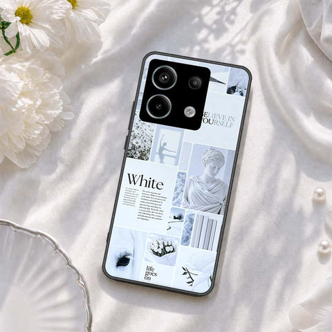 Xiaomi Redmi Note 13 Pro 4G Cover - ONation Aesthetic Collage Series - HQ Ultra Shine Premium Infinity Glass Soft Silicon Borders Case