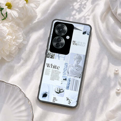 Oppo Reno 11F 5G Cover - ONation Aesthetic Collage Series - HQ Ultra Shine Premium Infinity Glass Soft Silicon Borders Case