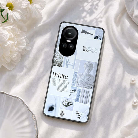 Oppo Reno 10 Pro Cover - ONation Aesthetic Collage Series - HQ Ultra Shine Premium Infinity Glass Soft Silicon Borders Case