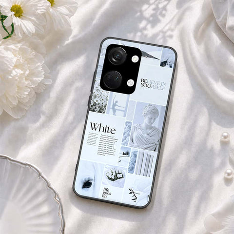 OnePlus Ace 2V Cover - ONation Aesthetic Collage Series - HQ Ultra Shine Premium Infinity Glass Soft Silicon Borders Case