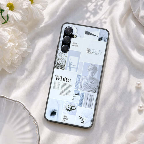 Samsung Galaxy M34 5G Cover - ONation Aesthetic Collage Series - HQ Ultra Shine Premium Infinity Glass Soft Silicon Borders Case
