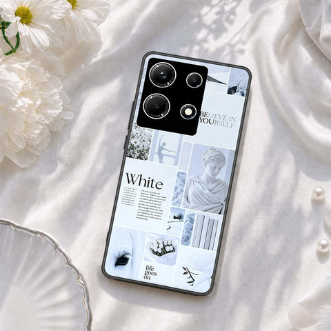Infinix Note 30 Cover - ONation Aesthetic Collage Series - HQ Ultra Shine Premium Infinity Glass Soft Silicon Borders Case