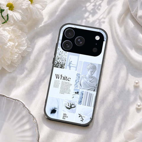 iPhone 17 Pro - ONation Aesthetic Collage Series - HQ Ultra Shine Premium Infinity Glass Soft Silicon Borders Case